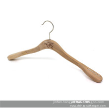 Plain Natural Wood Coat Hanger Big Shoulder for Suit